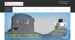 Desktop Screenshot of karnatakacancersociety.org
